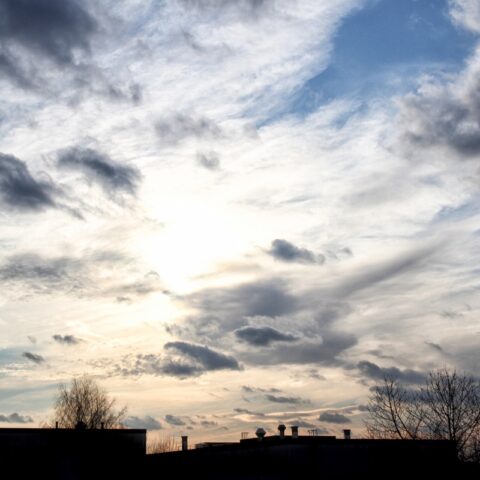 Himmel auf den Weg nach Nürnberg