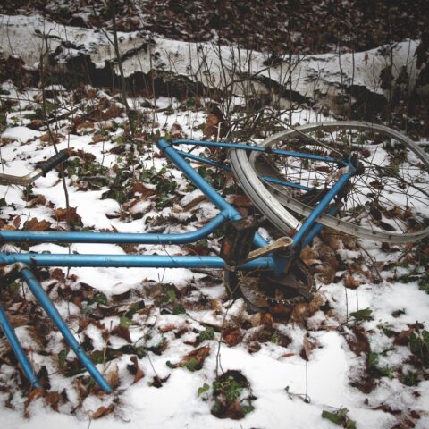 Blankenburg - Fahrradreste im Wald