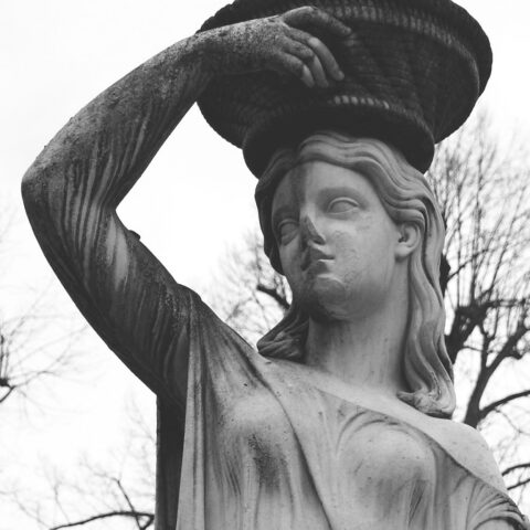 Pilnitz - Statue im Schlossgarten