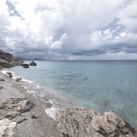 Rhodos - Wenig frequentierter Strand