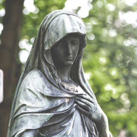 Wien - Statue auf dem Zentralfriedhof